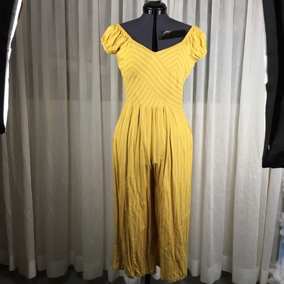 Dresses & Skirts - Yellow Striped Jumpsuit